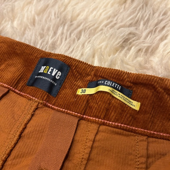 Maeve Brown Corduroy Wide-Leg Casual Pants - Picture 4 of 5